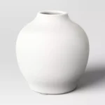 Home Décor, White Ceramic Vase