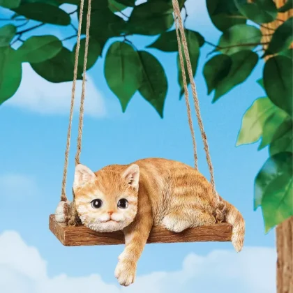 Home Décor, Kitty Hanging Figurine