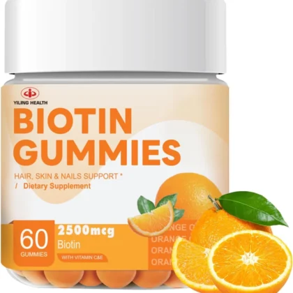 Food supplements, Protiens, Health & Nutrition, Orange Flavored Biotin Gummies